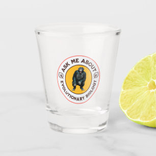 Lustiges Evolution Biologie Meme Nerd Humor Gesche Schnapsglas