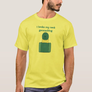 Lustiges extremes Cacher gebrochenes Hals T-Shirt