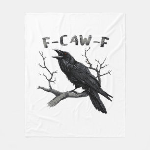 Lustiges F-Caw-F gotisches Krähen Humor Essential Fleecedecke