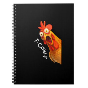Lustiges F-Caw-F Huhn F-Caw-F Huhn Kreatives Casua Notizblock