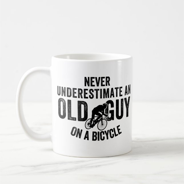 lustiges Fahrrad, Fahrradgeschenk, Fahrradfreund,  Kaffeetasse (Links)
