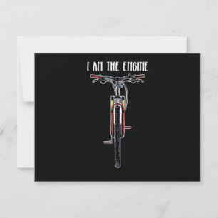 Lustiges Fahrrad, ich bin der Motor Dankeskarte
