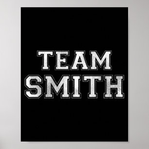 Lustiges Familiensportteam Smith Nachname Smith  Poster