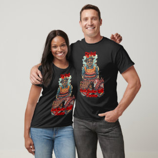 Lustiges farbenfrohes Barbecue-Design auf Schwarz T-Shirt