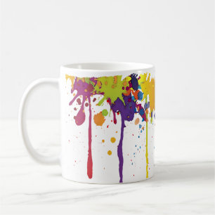 LUSTIGES FARBspritzen II + Ihr backgr. u. Ideen Kaffeetasse