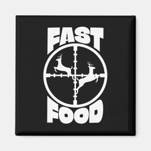Lustiges Fast-Food-Hirschjagd-Geschenk für Jäger M Magnet