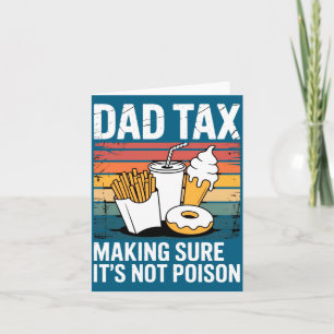 Lustiges Fast Food Ison Tester Geschenk Retro Papa Karte