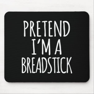 Lustiges faules Halloween-Kostüm-Shirt - Breadstic Mousepad