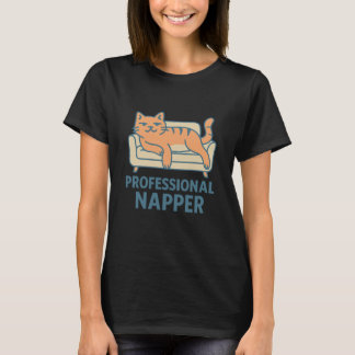Lustiges Faules-Katzen-T-Shirt – Professioneller S T-Shirt