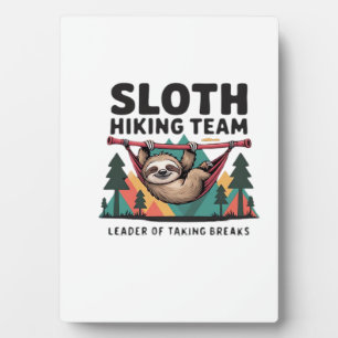 Lustiges Faultier auf Wanderung - Dieses lustige F Fotoplatte