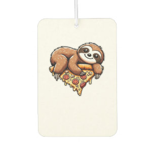 Lustiges Faultier, das Pizza isst, Kawaii-Tierlieb Autolufterfrischer
