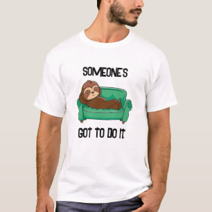 Lustiges Faultier Tier Humorvoll T-Shirt