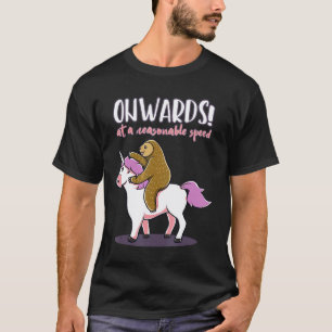 Lustiges Faultier und Einhorn Geschenk mit vernünf T-Shirt