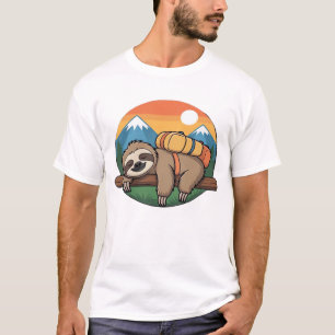 Lustiges Faultier Wandern Klassisches T-Shirt_1 T-Shirt