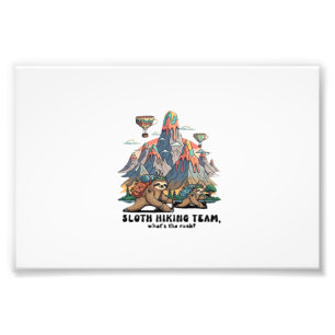 Lustiges Faultier Wandern Klassisches T-Shirt_7 Fotodruck