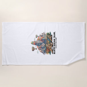 Lustiges Faultier Wandern Klassisches T-Shirt_7 Strandtuch
