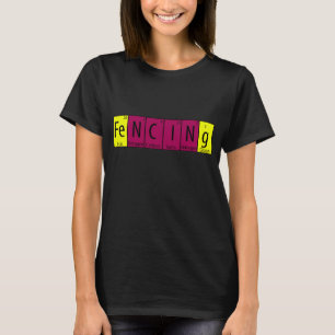 Lustiges Fecht-T-Shirt I Periodensystem Nerd Gif T-Shirt