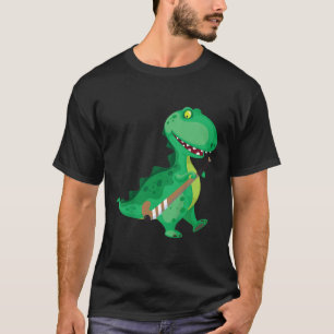 Lustiges Feldhockey-Dinosaurier für Kinder  T-Shirt