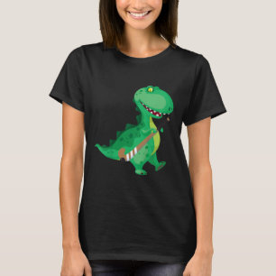 Lustiges Feldhockey-Dinosaurier für Kinder  T-Shirt