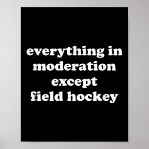 Lustiges Feldhockey-Geschenk für Mädchen, Jungen, Poster