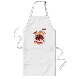 Lustiges Feuerwehrhaus-Kochen Lange Schürze