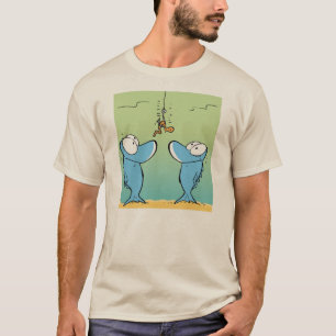 Lustiges Fischen-Cartoon-Shirt T-Shirt