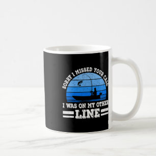 Lustiges Fischen Entschuldigung ich habe Ihren Anr Kaffeetasse