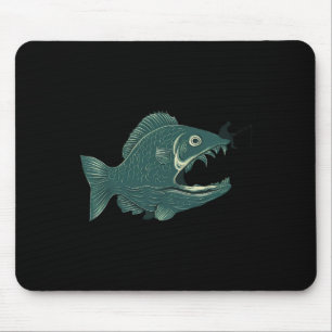 Lustiges Fischen Große Lustige Fische Mit Angler A Mousepad