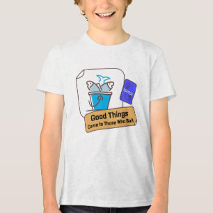 Lustiges Fischen Gute Dinge Kommen Zu Denjenigen D Tri-Blend Shirt