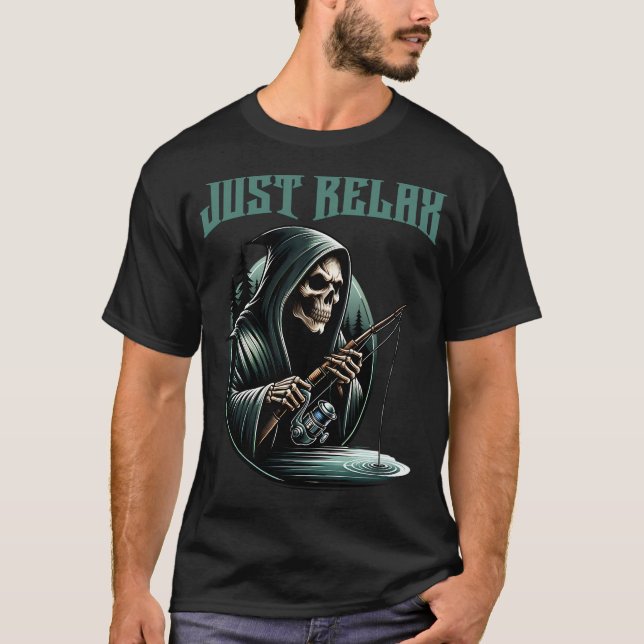 Lustiges Fischen T-Shirt (Vorderseite)