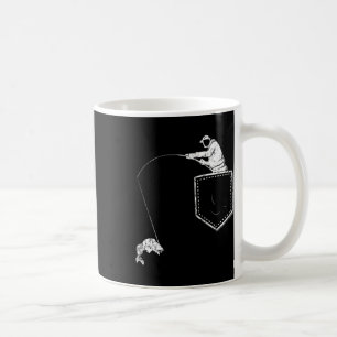 Lustiges Fischer-Fischerei-Pocket-T-Shirt für den Kaffeetasse