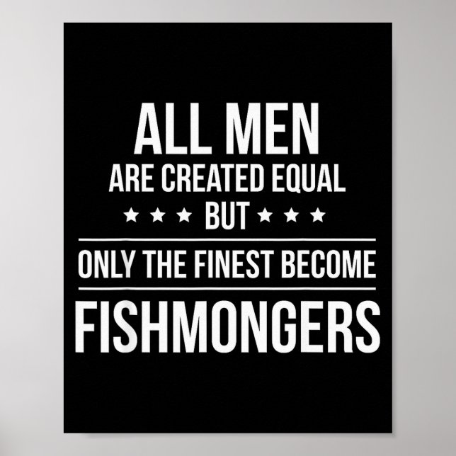 Lustiges Fischhändler-Shirt_ Perfekter Job & Arbei Poster (Vorne)