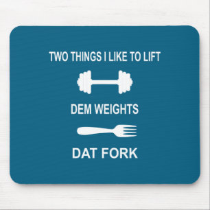 Lustiges Fitness-Studio-Zitat Training - Zwei Ding Mousepad
