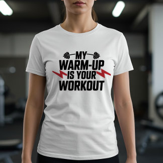 Lustiges Fitnessstudio-Gewichtheben Sarkastischer T-Shirt