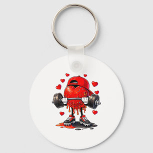 Lustiges Fitnessstudio Herz Gewichtheben Fitness W Schlüsselanhänger