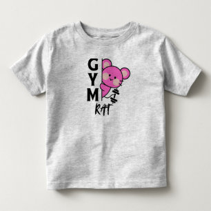Lustiges Fitnessstudio-Ratte-Kleinkind-Shirt für K Kleinkind T-shirt