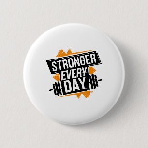Lustiges Fitnessstudio-Workout Fitness Bodybuildin Button