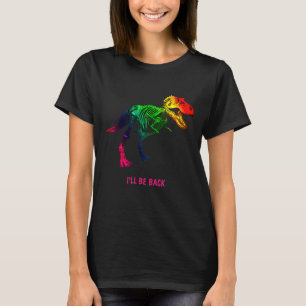 Lustiges Fossil des Regenbogen-T Rex mit Ihrem T-Shirt