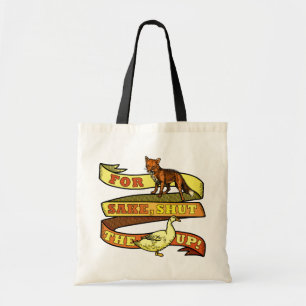 Lustiges Fox-Enten-Tier-Wortspiel Tragetasche