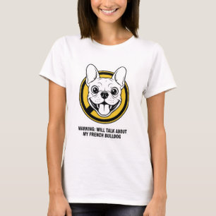 Lustiges Französische Bulldogge-Gesicht Süßes Fran T-Shirt