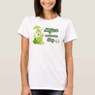 Lustiges Frau-T-Shirt, Mojito bringt mich zum Sing T-Shirt