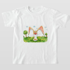 Lustiges freches Bunny-Kinder-T-Shirt - Cartoon-Ka T-Shirt