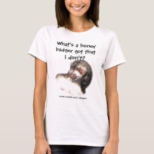 Lustiges Frettchen-Zitat, was ein Honig-Dachs ist, T-Shirt