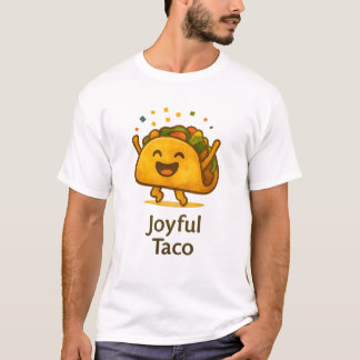 Lustiges Freudiges Taco T-Shirt | Hübsches Foodie-