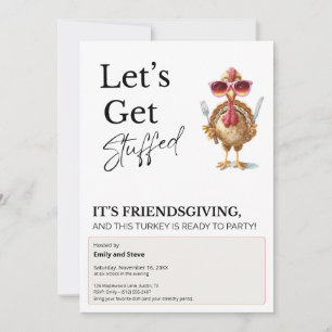Lustiges Friendsgiving Einladung
