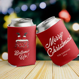 Lustiges Frohe Weihnachten Santa Rutsch Runter Fre Dosenkühler