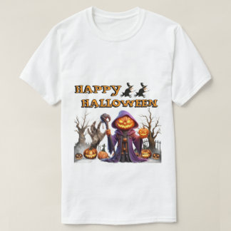 Lustiges Frohes Halloween Kürbis Hexe Halloween  T-Shirt