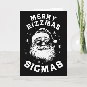 Lustiges Frohes Rizzmas Sigmas Kinder Jugendliche Karte