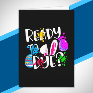 Lustiges Fröhliches Ostern Eier suchen bereit zu s Karte