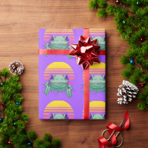 Lustiges Frosch-Geschenkpapier Geschenkpapier